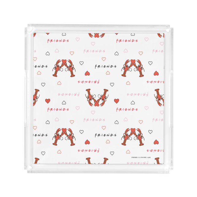 FRIENDS™ | You're my Lobster Pattern Acrylic Tray (Front)