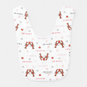FRIENDS™ You're my Lobster Pattern Baby Bib
