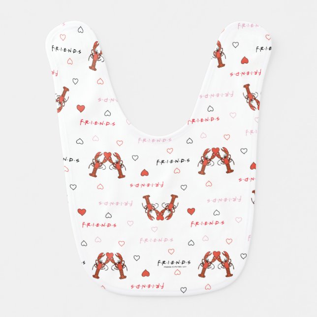 FRIENDS™ | You're my Lobster Pattern Baby Bib (Front)
