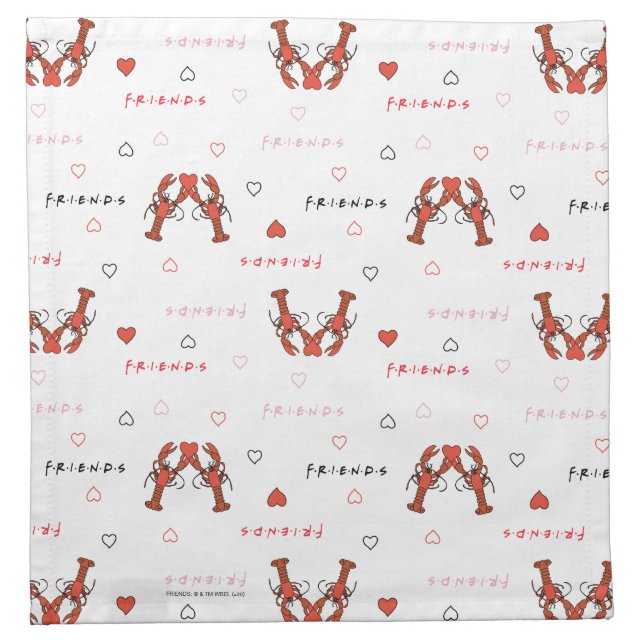 FRIENDS™ | You're my Lobster Pattern Cloth Napkin (Front)