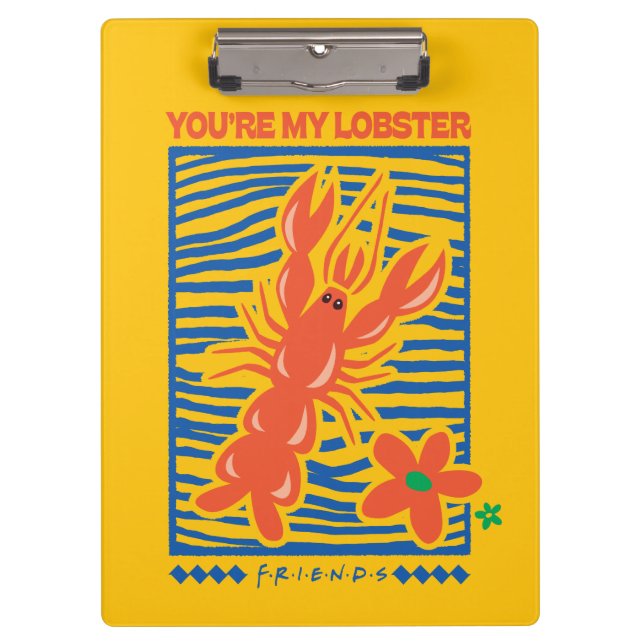 FRIENDS™ | You're My Lobster Vibrant Graphic Clipboard (Front)