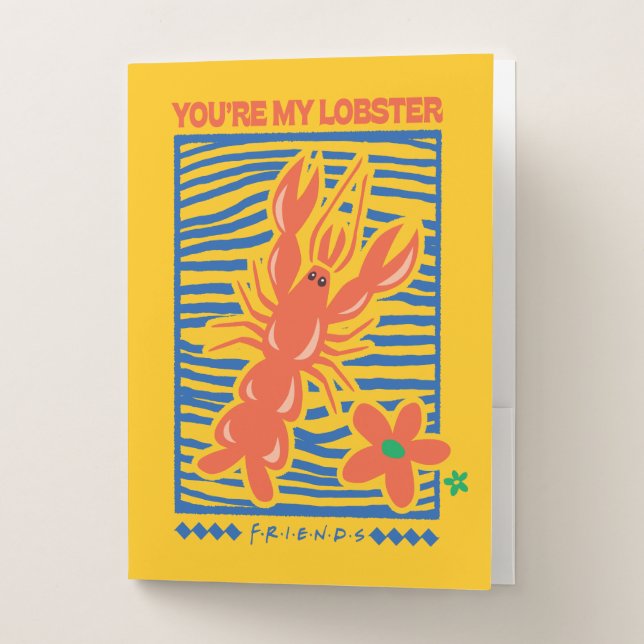 FRIENDS™ | You're My Lobster Vibrant Graphic Pocket Folder (Front)
