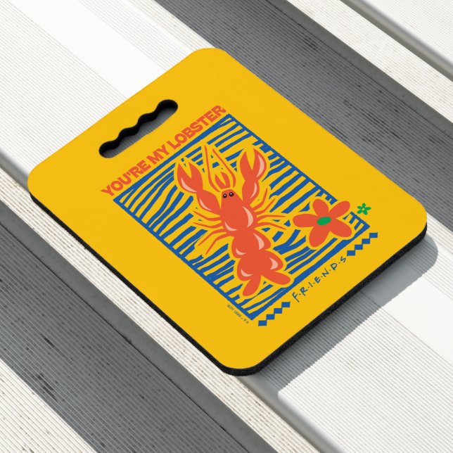 FRIENDS™ | You're My Lobster Vibrant Graphic Seat Cushion (In Situ)