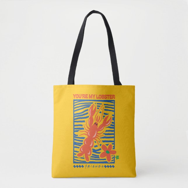 FRIENDS™ | You're My Lobster Vibrant Graphic Tote Bag (Front)