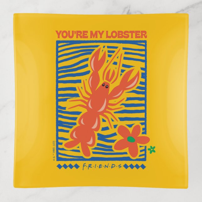 FRIENDS™ | You're My Lobster Vibrant Graphic Trinket Tray (Front)