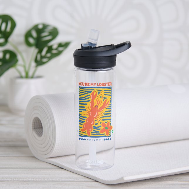 FRIENDS™ | You're My Lobster Vibrant Graphic Water Bottle (Yoga)