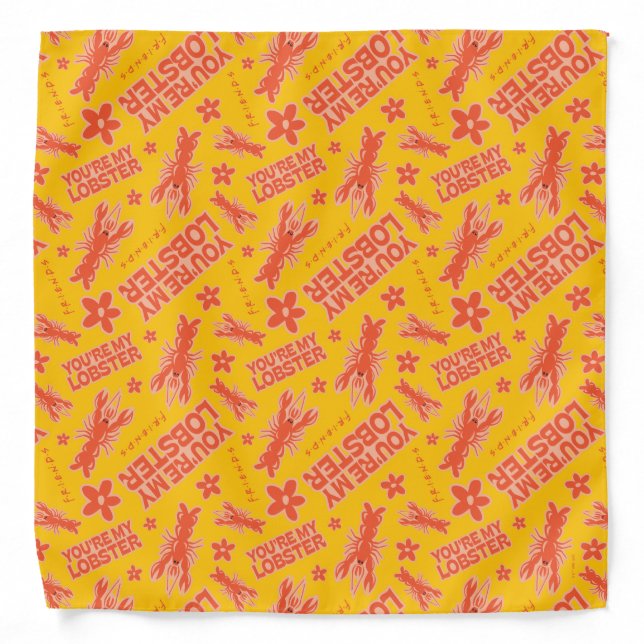 FRIENDS™ | You're My Lobster Vibrant Pattern Bandana (Front)