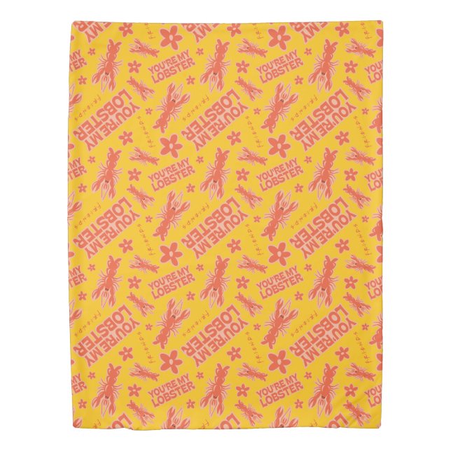 FRIENDS™ | You're My Lobster Vibrant Pattern Duvet Cover (Front)