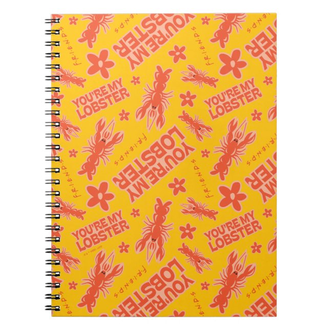FRIENDS™ | You're My Lobster Vibrant Pattern Notebook (Front)