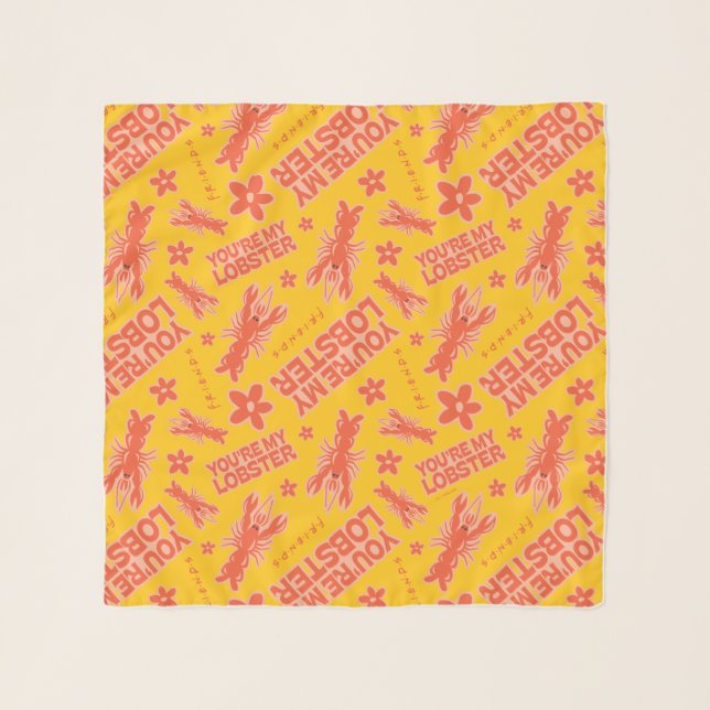 FRIENDS™ | You're My Lobster Vibrant Pattern Scarf (Front)