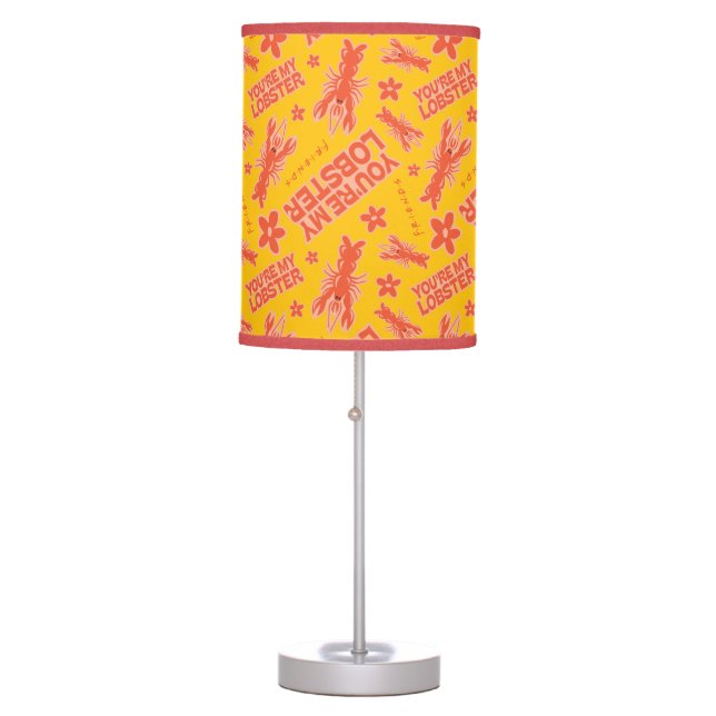 FRIENDS™ | You're My Lobster Vibrant Pattern Table Lamp (Front)