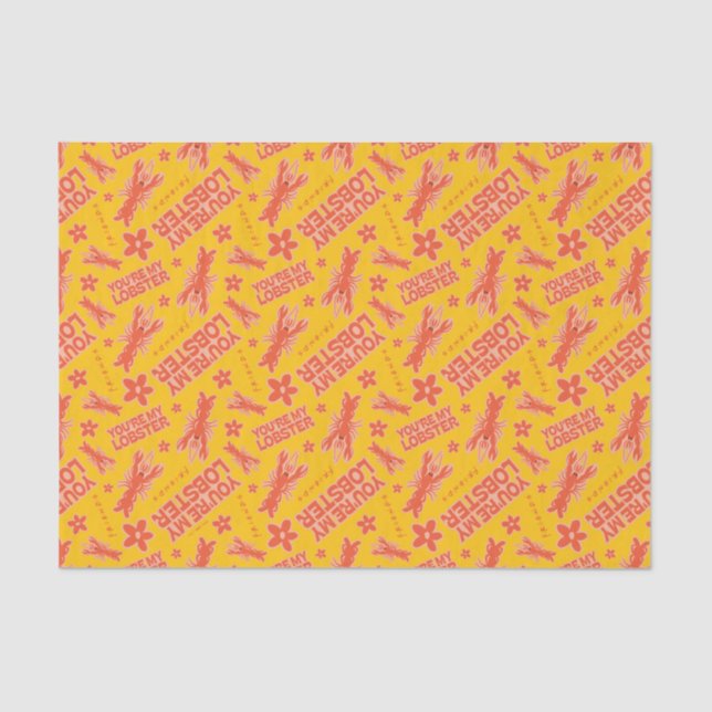 FRIENDS™ | You're My Lobster Vibrant Pattern Tissue Paper (Front)