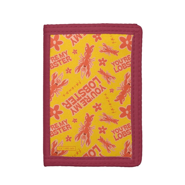 FRIENDS™ | You're My Lobster Vibrant Pattern Trifold Wallet (Front Vertical)
