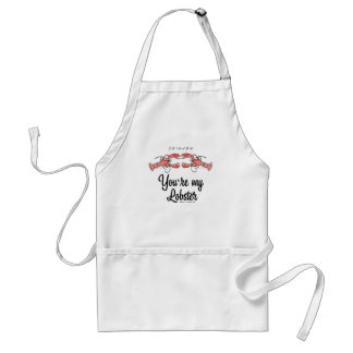 FRIENDS™ | You're my Lobster Watercolor Quote Adult Apron