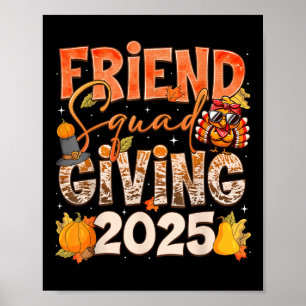 Friendsgiving 2025 Squad Thanksgiving Group Matchi Poster