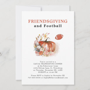 Thanksgiving Football Family Friends Football Food Greeting Card for Sale  by eternallygifted