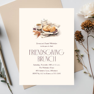 Friendsgiving Brunch Watercolor  Invitation