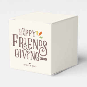 Friendsgiving Color of Autumn Favor Boxes