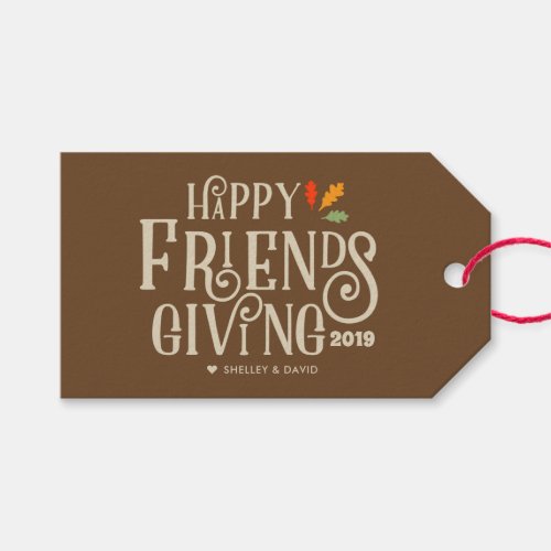 Friendsgiving  Color of Autumn Gift Tags