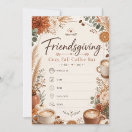 Friendsgiving Cozy Fall Coffee Bar