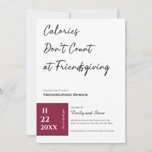 Friendsgiving Dinner Invitation