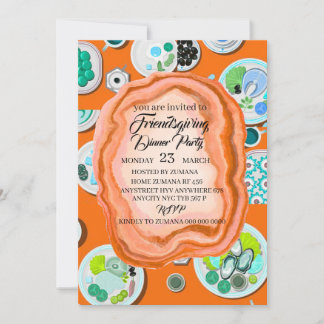 Friendsgiving Dinner Invitation, Thanksgiving Part Invitation