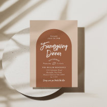 Friendsgiving Dinner Modern Arch | Spice Invitation