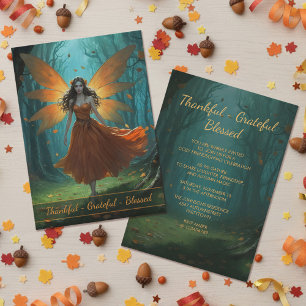 Friendsgiving Enchanted Autumn Fairy Party Invitation