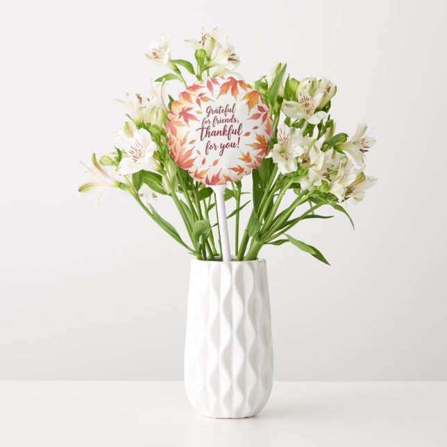 Friendsgiving fall themed balloon (Vase)