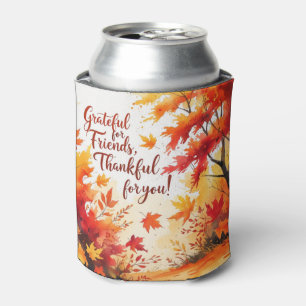 Friendsgiving fall themed can cooler