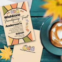 Friendsgiving Feast & Friendly Games invitations