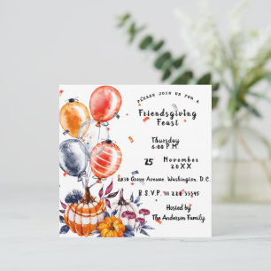 Friendsgiving Feast Invitation