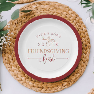 Friendsgiving Feast Paper Plates