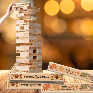 Friendsgiving Feast Turkey Topple Game Tower