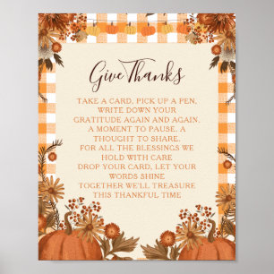 Friendsgiving Gratitude Sign Give Thanks Activity