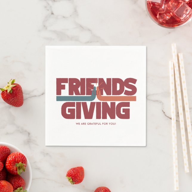 Friendsgiving High Five Thanksgiving Party Napkins (Insitu)