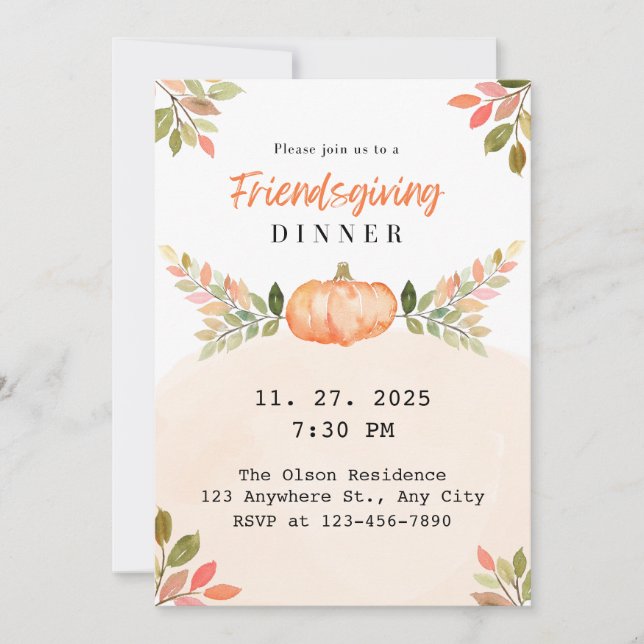 Friendsgiving Invitation (Front)