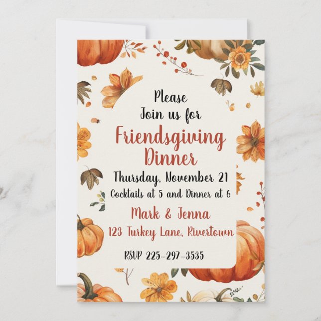 Friendsgiving Invitation (Front)