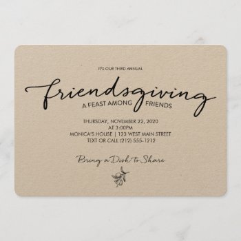 Friendsgiving Invitation by KarisGraphicDesign at Zazzle