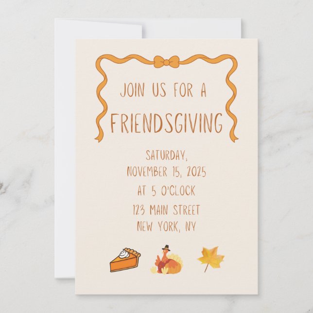 Friendsgiving Invitation (Front)