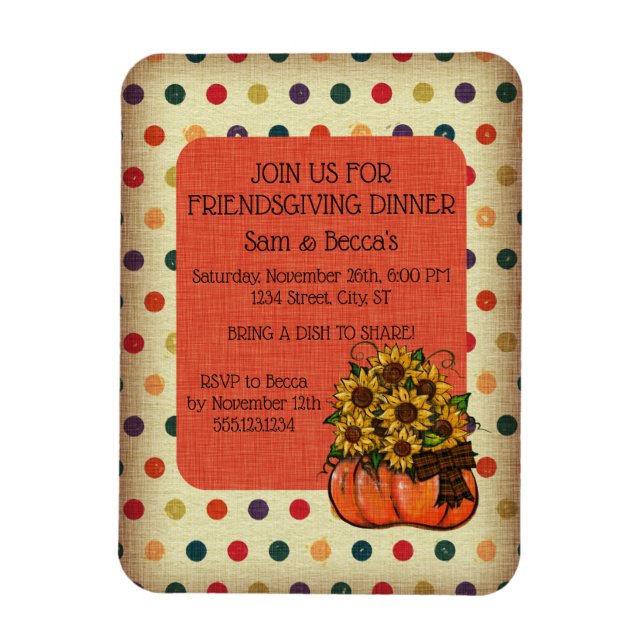 FRIENDSGIVING INVITATION MAGNET (Vertical)
