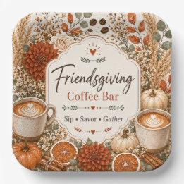 Friendsgiving Paper Plates