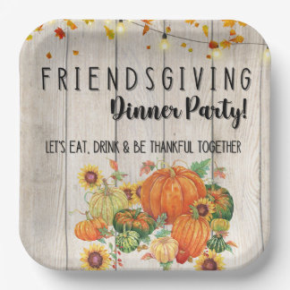 Friendsgiving Paper plates