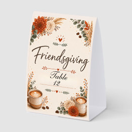 Friendsgiving Paper Table Tent