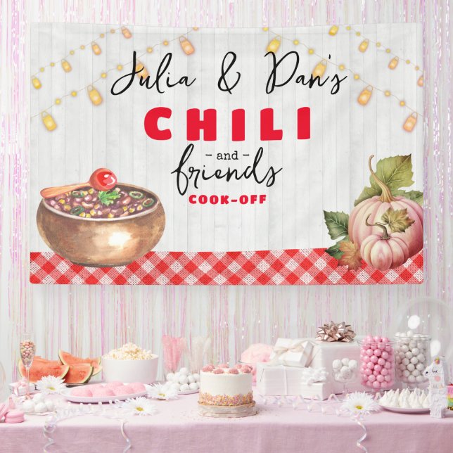 Friendsgiving Potluck Chili Cook Off Thanksgiving Banner (Party)