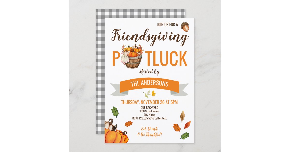 office potluck invitation