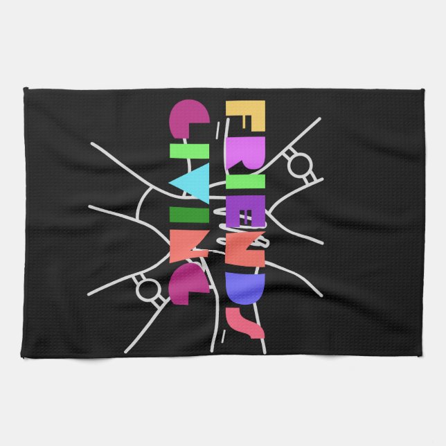 Friendsgiving Squad: Grateful & Gathered Kitchen Towel (Horizontal)