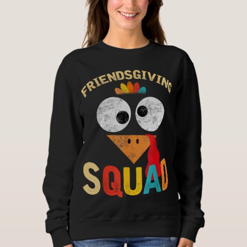 Friendsgiving Squad Thanksgiving For Boys Girls Ki Sweatshirt