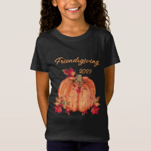 Friendsgiving   Thanksgiving Autumn Orange Pumpkin T-Shirt