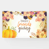 Happy Friendsgiving Decorations Happy Friendsgiving Banner